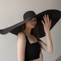 70cm Oversized Wide Brim Hat Large UV Protection Beach Hats Womens Floppy Chapeaux Wholesale