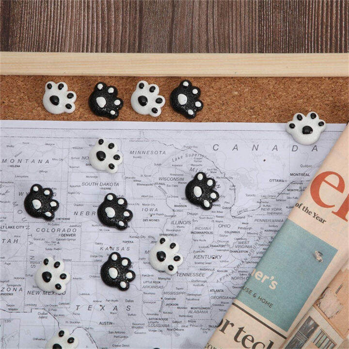 25pcs-creative-cute-maps-wall-studs-cat-claw-thumbtack-office-supplies-bear-paw-pins-photo-drawing-pins-board-pins