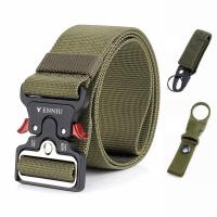 5.0CM Army Widen Belt Men Nylon Waist Girdle Outdoor Quick Release Automatic Strong Metal Buckles Belts Tactical Military
