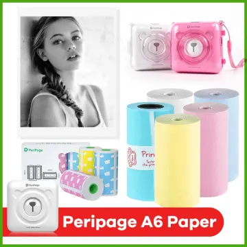 PeriPage A6 304 DPI Mini Portable Bluetooth Photo Printer Pocket Thermal  Printing USB Connection Impresoras Fotos Gifts Papers