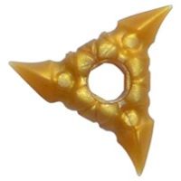 Lego part (ชิ้นส่วนเลโก้) No19807a Minifigure Weapon Throwing Star (Shuriken) with Textured Grips