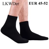 LKWDer 5 Pairs Mens Socks 98 Cotton High Quality Socks Men Large Big Plus Size 49,50,51 Casual Business Sock Calcetines Hombre