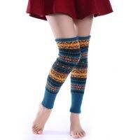 【CW】 Over Knee Knit Patchwork Colorful Ladies Crochet Leg Warmers