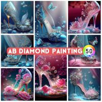 Butterfly High Heels AB Diamond Painting Exquisite Princess Crystal Shoes Diamond Embroidery Mosaic Pictures Of Rhinestones