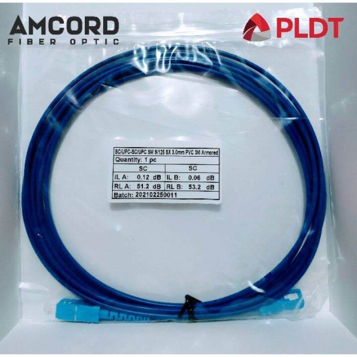 ARMORED PLDT Fiber Optic Patch Cord/Cable AntiRodent Lazada PH