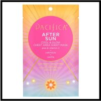 พร้อมส่ง !! มาร์คหน้าอกหลังออกแดด PACIFICA AFTER SUN COOL &amp; GLOW CHEST AREA SHEET MASK 20 ML.