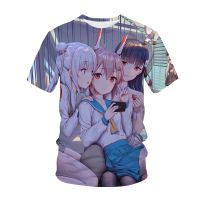 Anime Game Azur Lane 3D Printed Streetwear Cute Sexy Girls T-shirt Men Women Fashion Casual Harajuku Hip Hop Tops