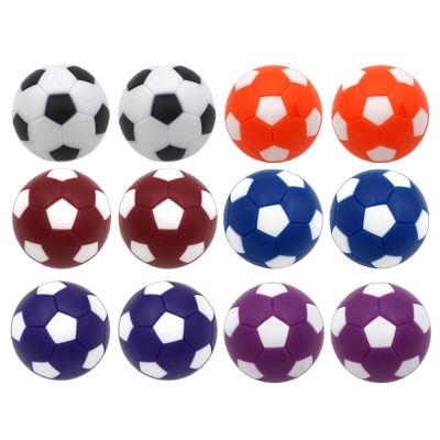 12PcsPack Foosball Table Balls Table Soccer Balls for Foosball Tabletop Game Foosball Accessory Replacements Multicolor