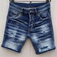 【YD】 Mens Fashion Hole Short Jeans Moto Biker Street Denim Fabric Shorts D029