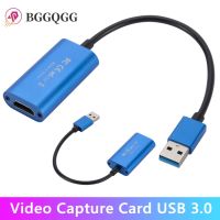 USB3.0 Video Capture Card 1080P 60FPS 4K HDMI-compatible Video Grabber Box for Macbook PS4 Game Camera Recorder Live Streaming Adapters Cables