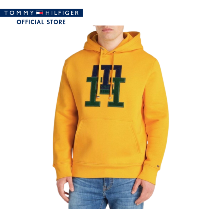 tommy-hilfiger-เสื้อสเวตเชิ้ตผู้ชาย-รุ่น-mw0mw29586-zew-สีเหลือง