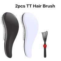 2pcs TT Hair Brush High Quality Anti-static Detangler Hair Comb Women Scalp Massage Comb Portable Professional Salon Styling Too