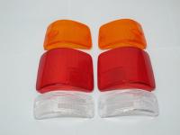 ฝาครอบไฟท้ายรถกระบะ ฝาไฟท้าย อีซูซุ TFR REAR TAIL LIGHT LENS PAIR FOR ISUZU TFR  ปี 1989-1996 3 สี กระบะ จำนวน 1 คู่ (แบบแยกชิ้น) 1 คู่ มี 6 ชิ้น 3 สี