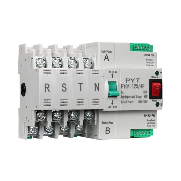 hot High Quality Dual Power Automatic 4P 100A ATS Circuit Breaker