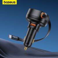 【LZ】☞  Baseus Built in Cable Car Charger PD QC 3.0 60W Fast Charging For iPhone 12 13 14 Pro Max Type-C USB C For Xiaomi Samsung Huawei