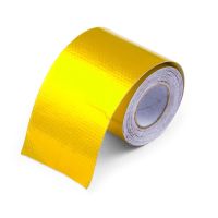 Aluminum Foil Roll 5m Heat Shield High Temperature Gold Silver Self Adhesive Wrap Tape Exhaust Pipe Reflective Adhesives  Tape