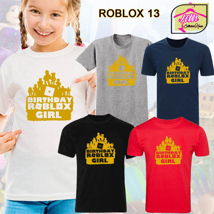 Roblox Kids tee/Girl Boy Clothing/Glitter kids T-shirt/Black/Grey/Fashion/Budak  baju/Unisex/Gamer Tee/Roblox T-shirt for kids(Ready Stock)