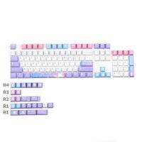 PBT126 Keys Cherry Profile 1.75U 2U Shift DYE-Subbed Rainbow Keycaps Magical Girl Japanese Style For Mechanical Keyboard