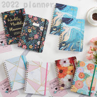 EZONE A5 2022 Schedule Book Daily Planner Notebook Hot Sale Coil Notebook English Art Design School Office Supplies Stationery