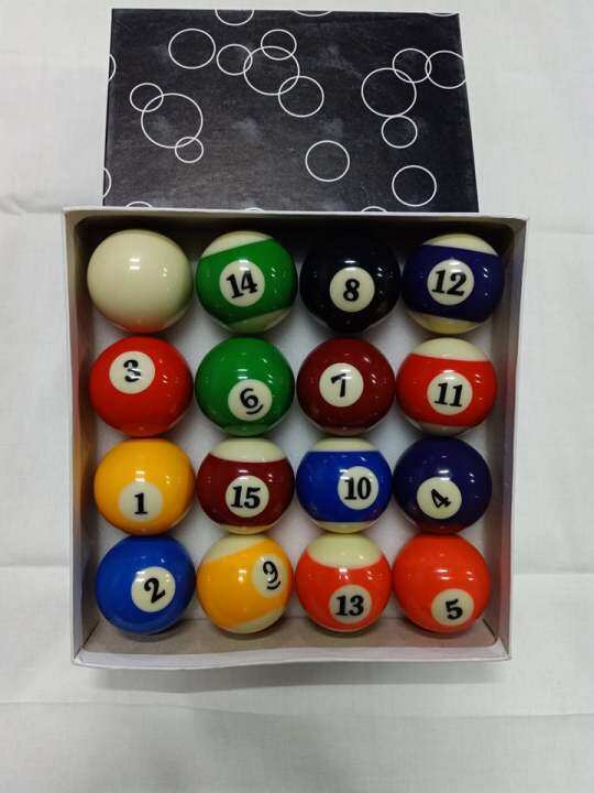 STANDARD SIZE BILLIARD BALL SET FOR STANDARD BILLIARD TABLE / BOLA SA ...