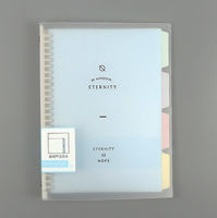 Replaceable Notebook PP Brushed Cover Notebook Removable Transparent Loose Leaf Notebook Notebook Small Fresh Loose Leaf Notebook