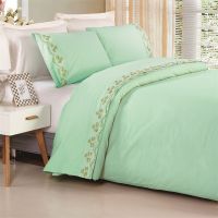 KOSMOS Bedding Set Polycotton Embroidery Lace Duvet Quilt Cover