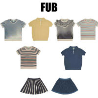 EnkeliBB FUB Children Boys and Girls Fashion Knitted T Shirt Short Sleeve High Quality Cotton Made T-shirts FUB Brand Toddler