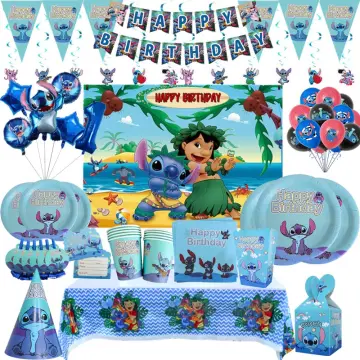 Stitch Tableware, Plate Cup Banner, Party Supplies