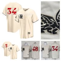 ℡❏﹍ Rangers jersey Rangers baseball uniform No. 5 SEAGER short-sleeved city version embroidered cardigan