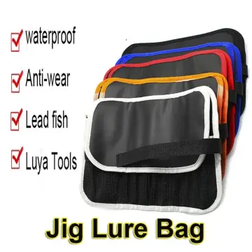 HILBAT Portable Wrap Pockets Bags for Metal Jig Outdoor Protective Case  Lure Jig Bag Sea Fishing Fish Lure Holder Lure Bags