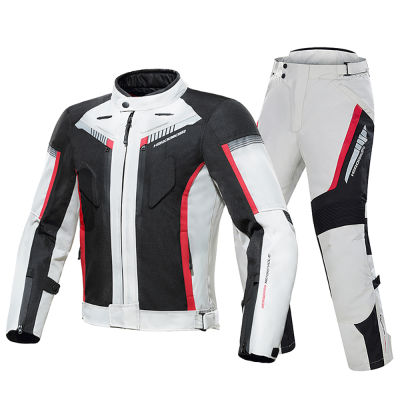 Motorcycle Jacket Protective Gear Waterproof Moto Jacket Mens Motocross Clothing Motorcycle Suit With 5 Protector