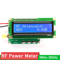 เครื่องวัดพลังงาน RF 1MHz-10GHz -50ถึง0dBm LCD เครื่องวัดสัญญาณ RF แบบดิจิตอลค่าการลดทอนพลังงาน RF สามารถตั้งค่า DC 7-12V