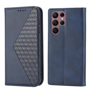 Leather Case for Samsung S24 Ultra S23 S22 S21 S20 FE Flip Wallet Phone  Cover