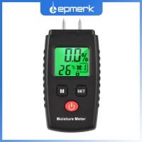 Lepmerk Two Pins Digital Wood Mini Moisture Meter Wood Humidity Tester Hygrometer Timber Damp Detector Large LCD Display