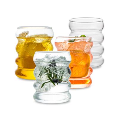 【CW】▧▩☏  300ml Styling Glass Cup Beer Cocktail Teacup Juice Drink Hand Feel