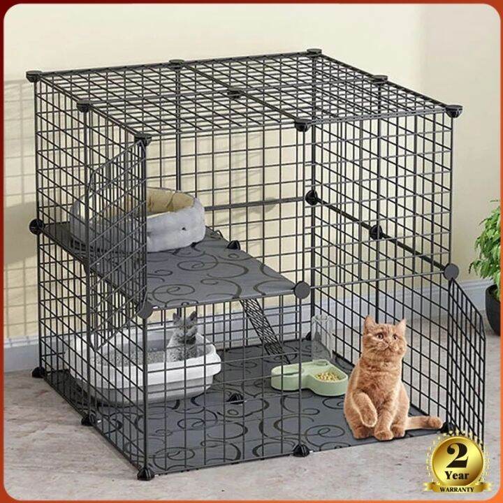 ♂ stackable pet cage/cat cage 3 layer/rabbit cage cat cage collapsible