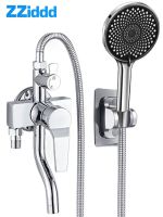 Surface Mounted Brass Shower Faucet Valve Hot And Cold Mixer Bathroom Taps Showers Switch Angle Valve Shower Head