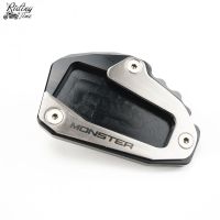 【Worth-Buy】 ขาตั้งข้างมอเตอร์ไซค์สำหรับ Ducati Monster 696 795 797 821รองเท้ามีขาตั้งแผ่นรองรับเท้า