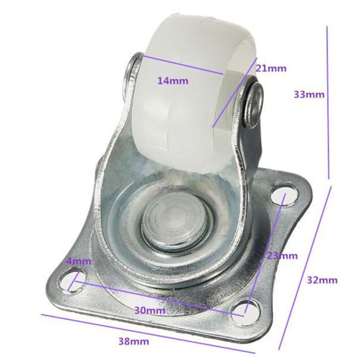 xiegk-1andquot-10kg-พีพี-ไนล่อน-เก้าอี้-เฟอร์นิเจอร์-ล้อเลื่อน-ล้อลูกกลิ้งคู่-ลูกล้อหมุน-สีขาว