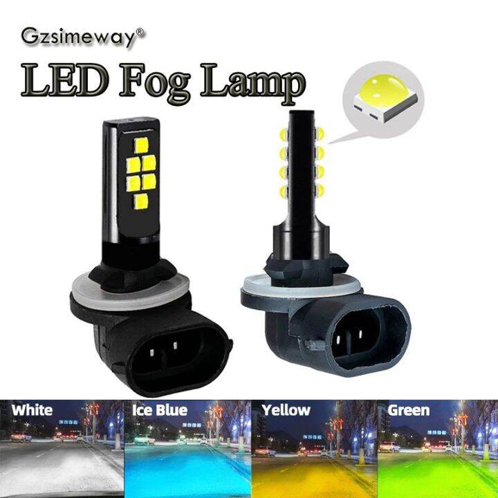 green h3 fog light bulbs