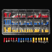 76pcs Insulated Cable Connector Electrical Wire Assorted Crimp Spade Butt Ring Fork Set Ring Lugs Rolled Terminals Kit