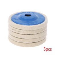 5Pcs 4 Round Polishing Wheel Felt Wool Buffing Polishers Pad Buffer Disc Tools