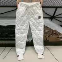 【CW】 Harem Pants Shrinkable Cuffs Windproof Ankle Length Color Thickened