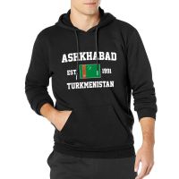 Men Women Hoodies Turkmenistan EST.1991 Ashkhabad Capital Hoodie Pullover Hooded Hip Hop Sweatshirt Cotton Unisex