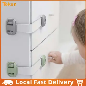 Baby Safety Lock Refrigerator Lock Child Anti-clamping Cabinet Door Lock  Door Stopper Freezer Lock