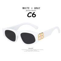 (JIUERBA)COD【Support wholesale】แว่นกันแดดแฟชั่น Cat Eye Retro สำหรับผู้หญิงwoMen