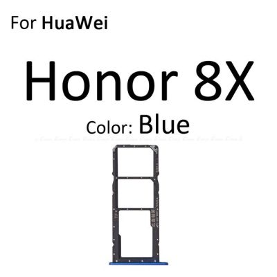 【✲High Quality✲】 anlei3 ที่ใส่ซิมการ์ดช่องเสียบถาดเครื่องอ่านช่องเสียบการ์ดตัวเชื่อมต่อ Adapter Micro Sd สำหรับ Huawei Honor 8c 8x 8a Pro ชิ้นส่วนอะไหล่ทดแทน