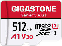 [Gigastone] 512GB Micro SD Card, Gaming Plus, MicroSDXC Memory Card for Nintendo-Switch, Wyze, GoPro, Dash Cam, Security Camera, 4K Video Recording, UHS-I A1 U3 V30 C10, up to 100MB/s, with Adapter Gaming Plus 512GB Gaming Plus 1-Pack