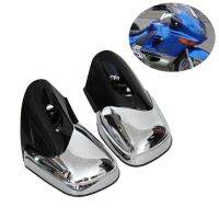 Black &amp; Chrome Motorcycle Rearview Side Mirrors Fits for-BMW K1200 K1200LT K1200M 1999-2008