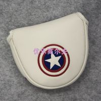 Golf putter cover semi-circular club cover cap set five-pointed star club head cover white Captain America club cover MALBON¯Taylormade¯Titleist DESCENNTE XXIO High Fashion